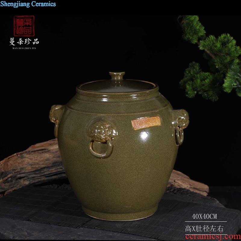 Jingdezhen tea cover pot of archaize of upscale boutique cover pot at the end of the ceramic porcelain pot Chinese style of the ancients