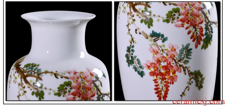 Jingdezhen hand painting ceramic vases, flower arrangement sitting room place new TV ark rich ancient frame of Chinese style household ornaments