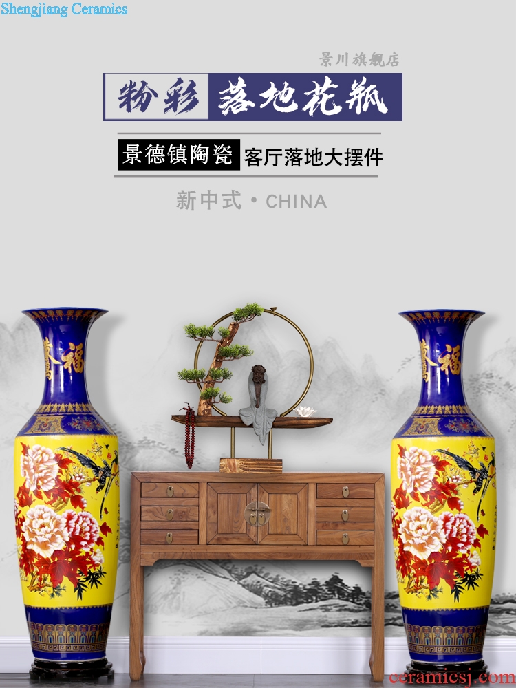 Jingdezhen ceramics vase of large sitting room large home decoration porcelain hotel opening gifts furnishing articles