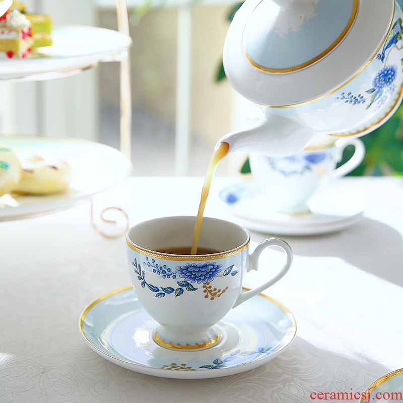 Creative palace coffee set suit European ceramic household English afternoon tea cups of a complete set of coffee cups of tea