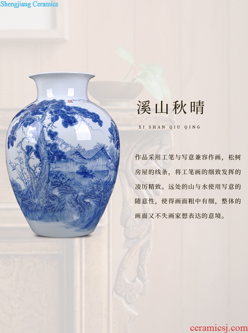 Jingdezhen ceramics famous masterpieces hand-painted porcelain bottles of household adornment handicraft furnishing articles sitting room decoration