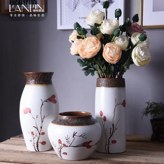 New Chinese vase hand-painted ceramic flower adornment mesa sitting room tea table table, TV ark place jingdezhen