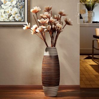 European ceramic vase of large modern fashion living room TV ark of dry flower arranging place hotel decoration