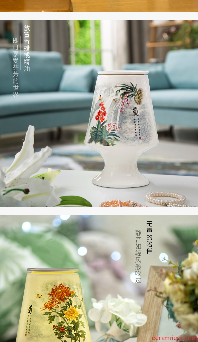 Plug-in electric energy saving ceramic oil sleep sweet lamp aing kind of sweet aroma furnace curing light a night light creative fantasy of the head of a bed