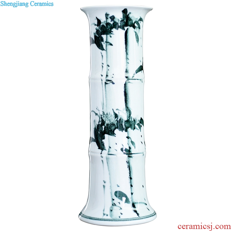 Jingdezhen ceramic lucky bamboo vase furnishing articles home sitting room tall, landing a hydroponic flowers flower arrangement ornaments