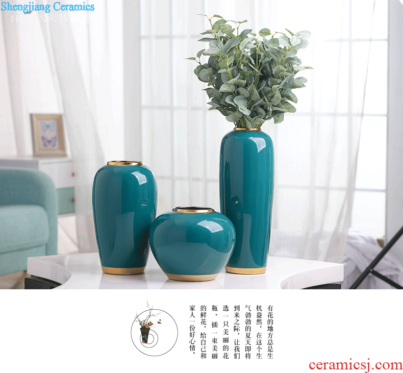 Nordic light much wind ceramic simulation flower vases, contemporary and contracted sitting room table example room suit dry flower arranging furnishing articles