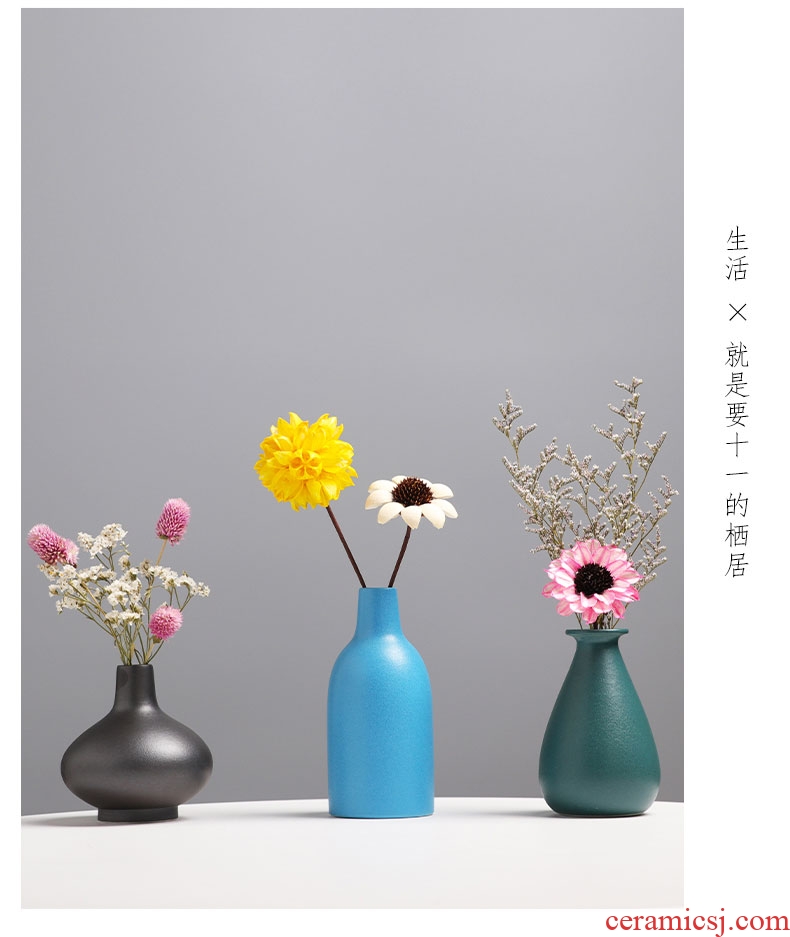 Creative Nordic floret bottle ceramic furnishing articles furnishing articles dried flowers sitting room adornment household act the role ofing is tasted ins style flower arrangement