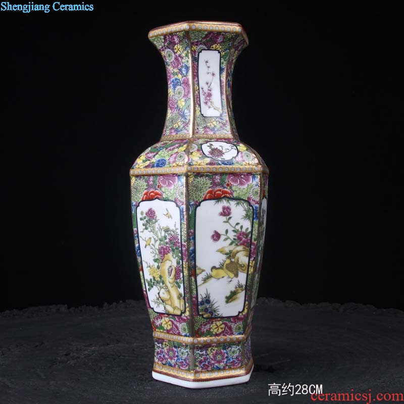 Jingdezhen porcelain colored enamel porcelain vases 20 high 30 to 50 high classical porcelain famille rose porcelain vase vase