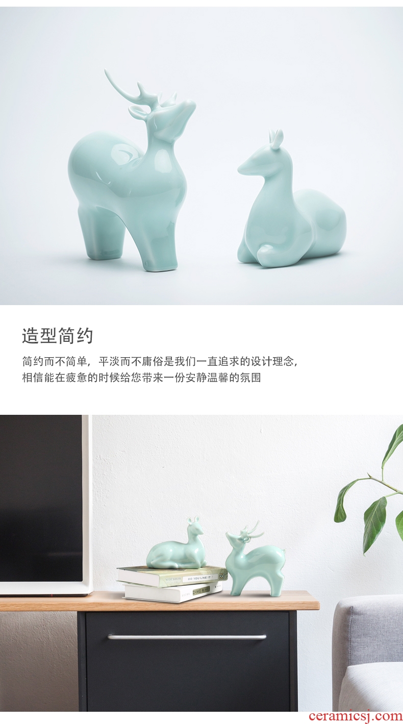 Ceramic furnishing articles household act the role ofing is tasted the sitting room TV ark furnishing articles wine ark adornment of animal zodiac lover birthday gifts