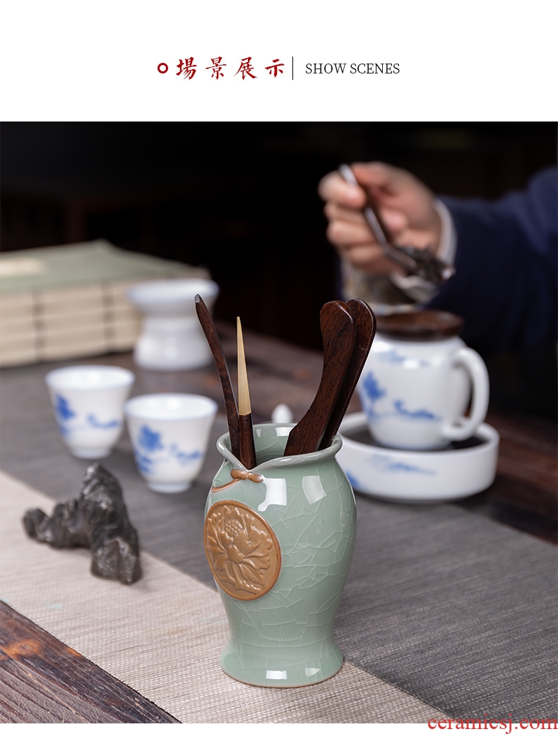 Six gentleman, your kiln tea sets accessories of jingdezhen tea service detong ChaGa) ChaBo ChaZhen TSP