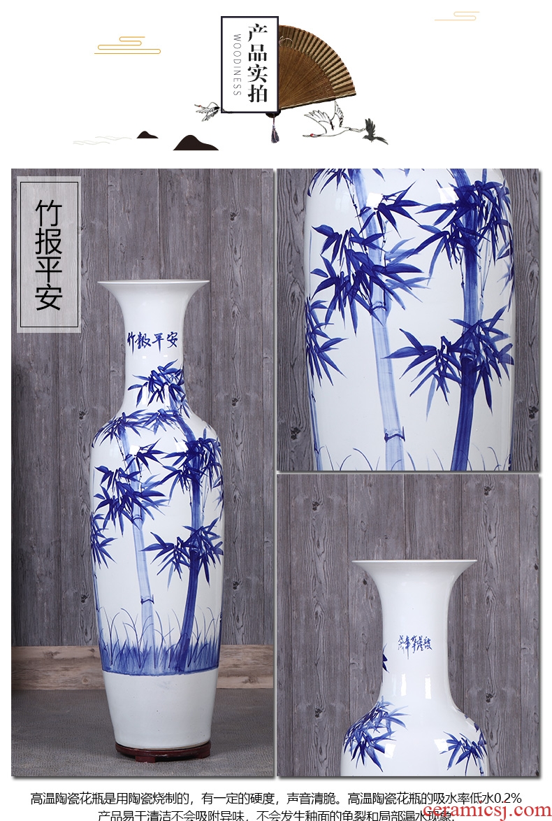 Jingdezhen porcelain ceramics of large vases, flower arranging the hotel Chinese style living room TV cabinet decorative furnishing articles
