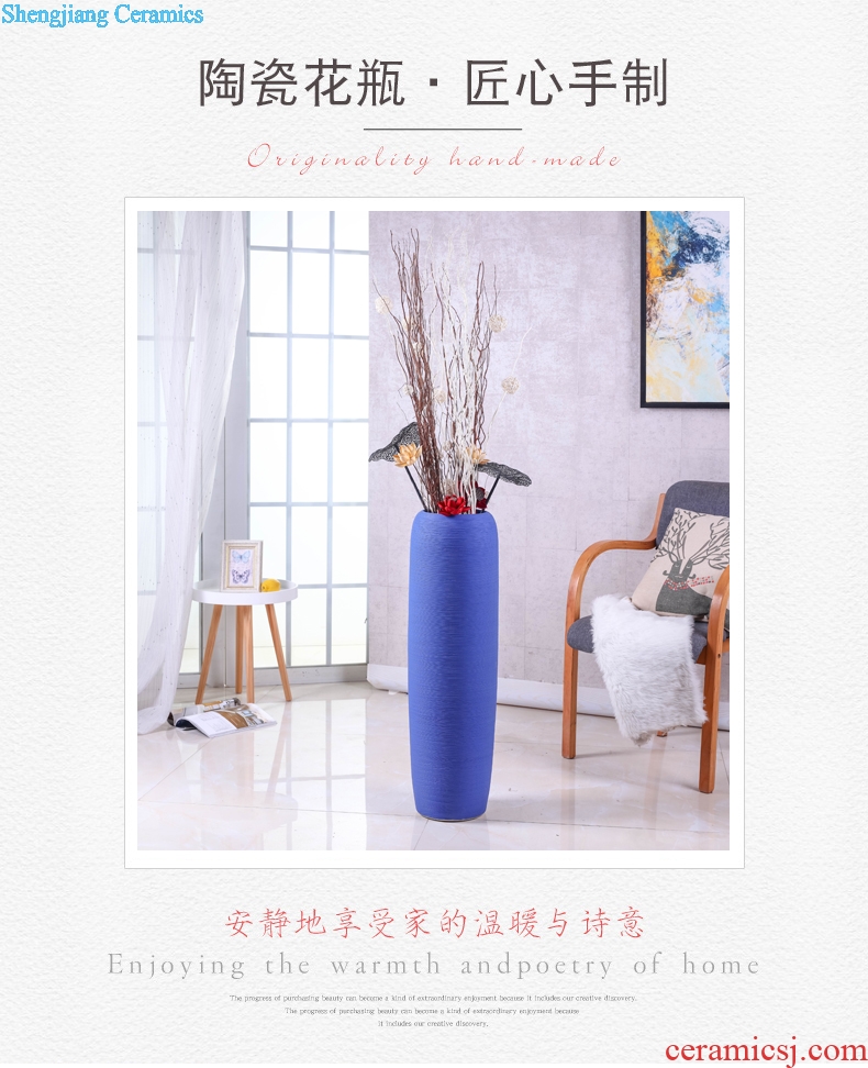 Nordic landing simulation flower vase, suit large ceramics from contemporary and contracted sitting room porch dry flower arranging flowers is placed