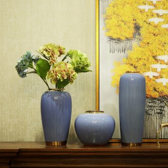 Ceramic modern new Chinese vase furnishing articles dried flower arranging flowers sitting room TV ark contracted household adornment example room