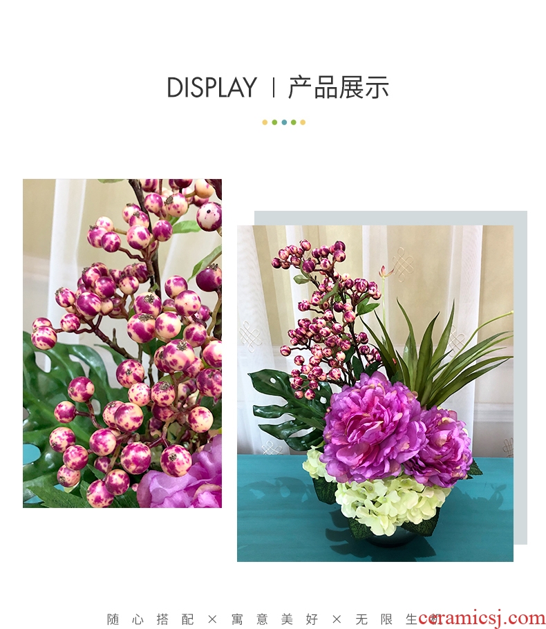 Ceramic vase furnishing articles sitting room the dried flower art flower arranging flowers, household act the role ofing is tasted mesa of jingdezhen ceramic arts and crafts