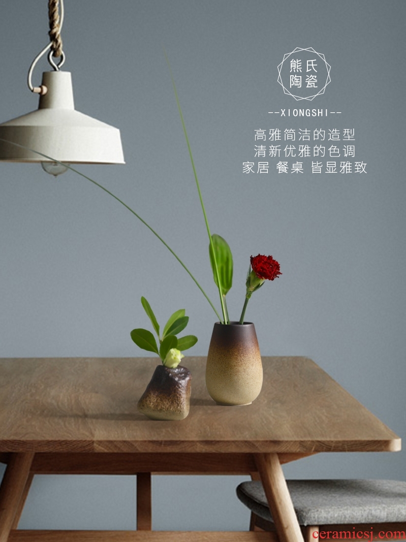 Ceramic zen floret bottle home furnishing articles flower arranging device to restore ancient ways are dried flowers sitting room all over the sky star vase table accessories