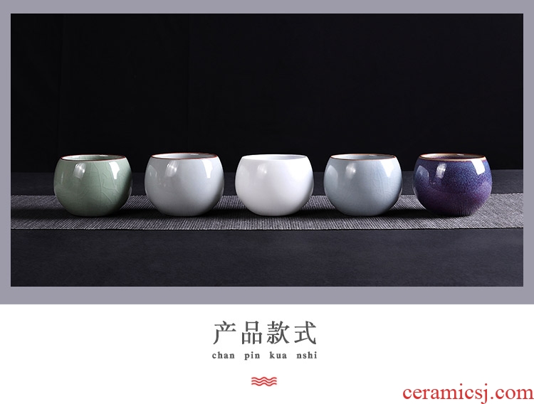 Leopard lam not ceramic cups single cup your kiln kung fu tea light cup sample tea cup tea cup pure manual master list