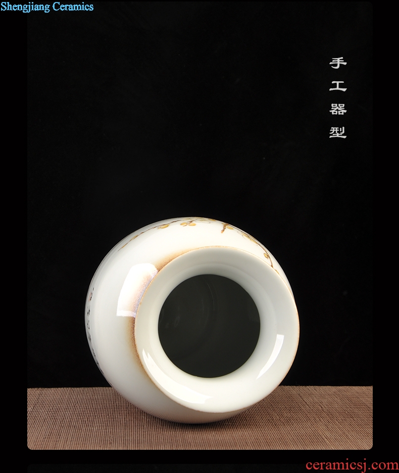 Jingdezhen ceramics new Chinese hand-painted dried flower vases, flower arrangement bedroom household furnishing articles the sitting room porch decoration