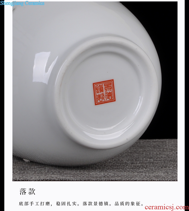 Jingdezhen ceramics vase modern home handicraft furnishing articles home sitting room adornment ornament gift