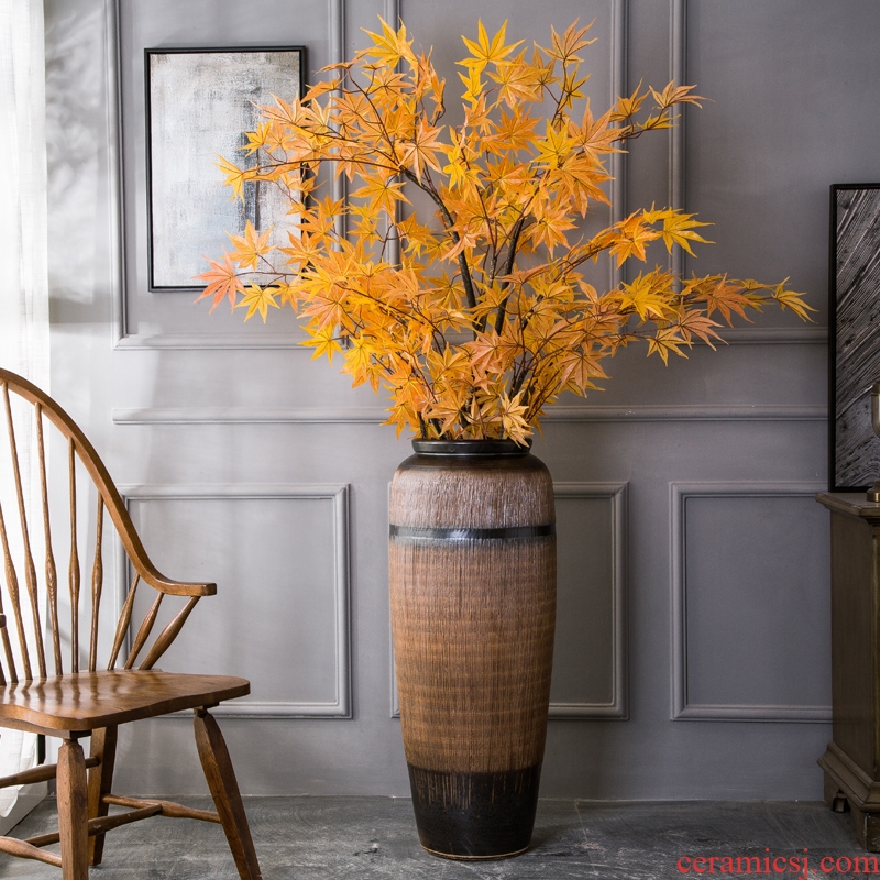 Jingdezhen ceramic hotel villa large vases, flower arrangement sitting room adornment window big POTS furnishing articles flowers