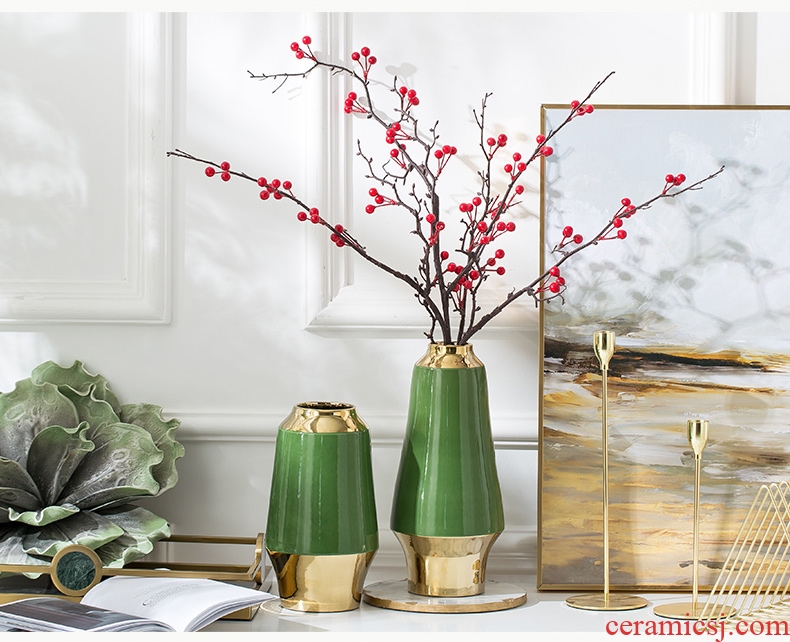 New Chinese style with phnom penh jingdezhen ceramic vases, flower arranging contracted Europe type TV ark place the sitting room porch furnishing articles
