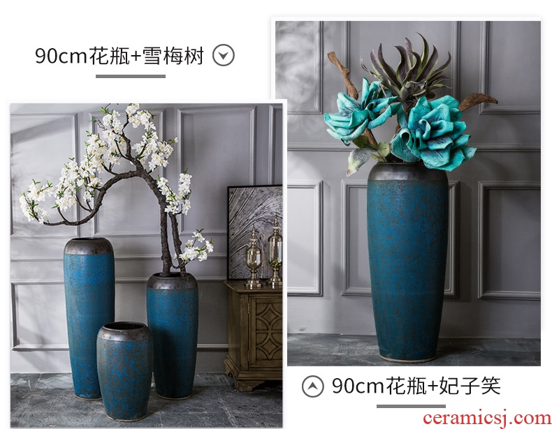 European ideas of jingdezhen ceramic vase of large sitting room flower arranging hotel villa household soft adornment POTS