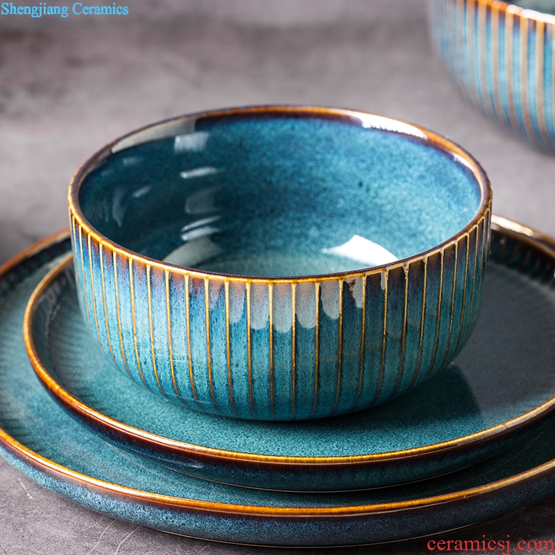 Ijarl million jia Nordic creative household star 4.5 -inch variable glaze ceramic dessert bowl bowl 2 only