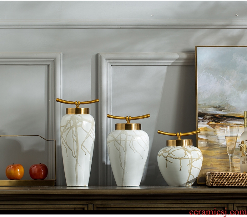 European ceramic vases, flower arranging furnishing articles furnishing articles table sitting room adornment new creative Chinese vase soft outfit decoration