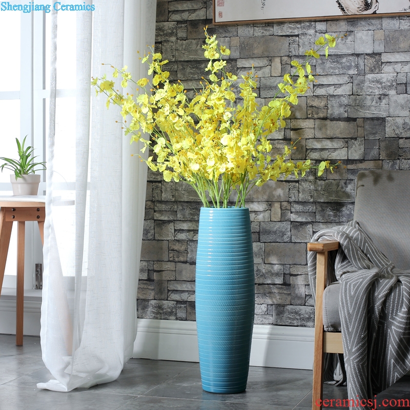 Nordic be born lucky bamboo ceramic vase large sitting room dry flower arrangement home decoration fortune restoring ancient ways is the high place