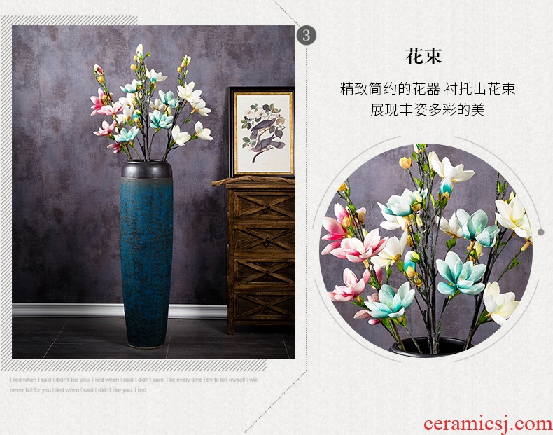 Jingdezhen ceramic dry flower arranging flowers restore ancient ways of large vase furnishing articles home living room TV cabinet decoration large number