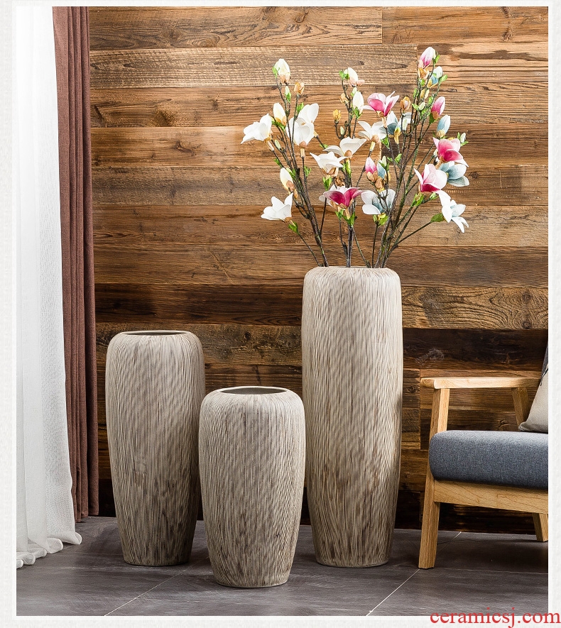 Gagarin ceramic vases, large living room dry flower arranging flowers floor European modern creative furnishing articles