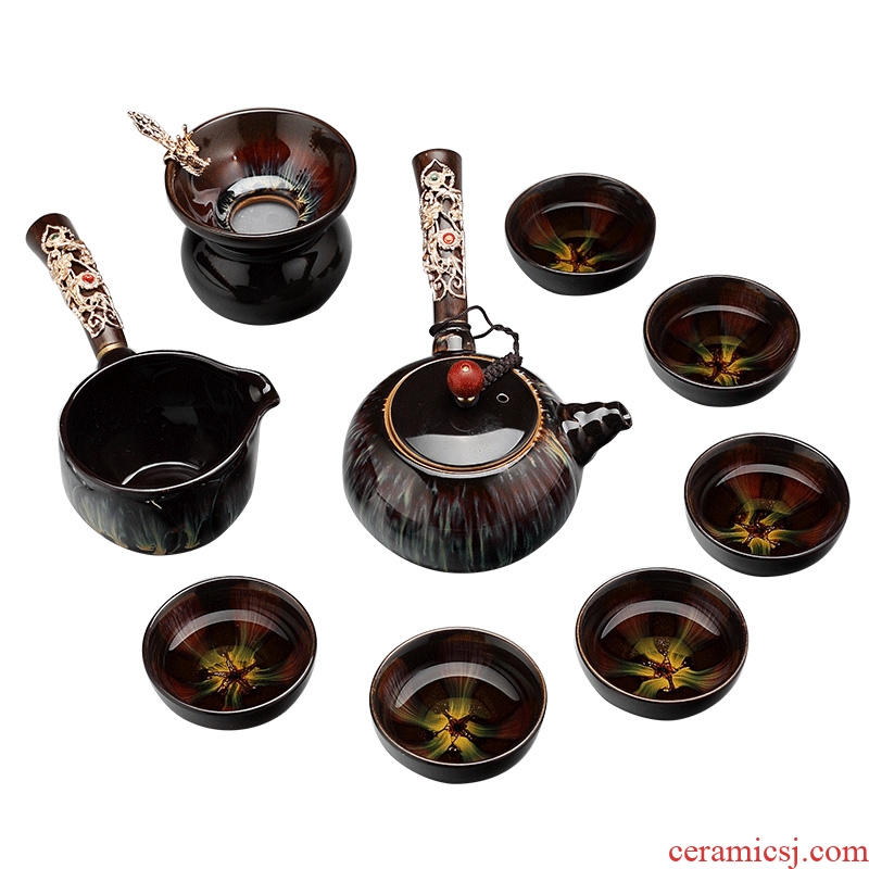 DH jingdezhen ceramic kung fu tea set tea home sitting room teapot tea restoring ancient ways is a whole set of cups