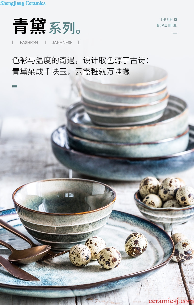 Nordic ceramic tableware, literary web celebrity good-looking Japanese new creative western food steak dinner plates