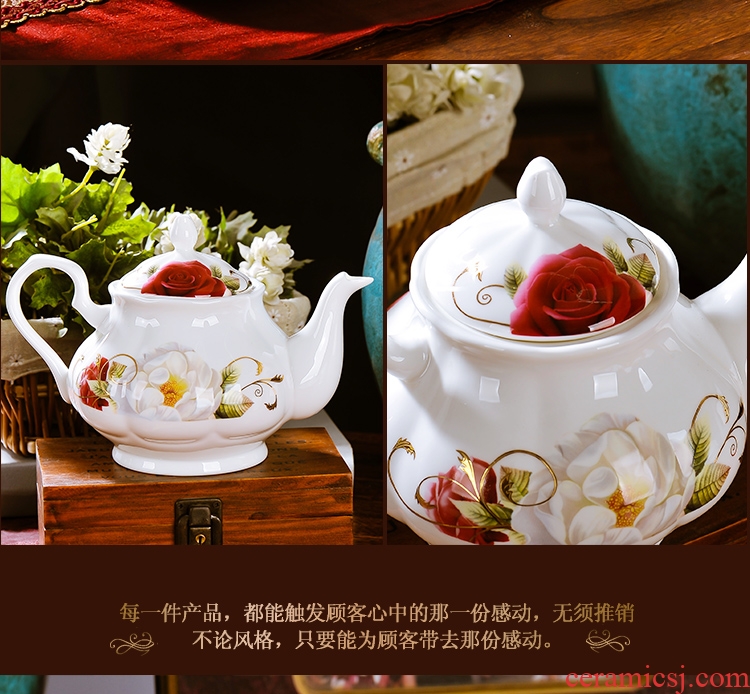 Ceramic coffee cup suit European contracted phnom penh bone porcelain coffee cup tea cups and saucers afternoon tea set