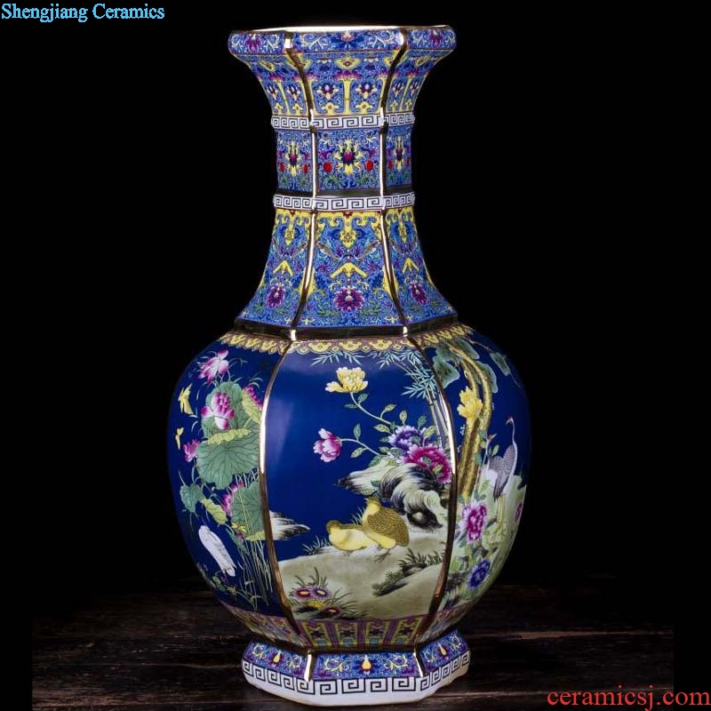 Jingdezhen porcelain colored enamel porcelain vases 20 high 30 to 50 high classical porcelain famille rose porcelain vase vase