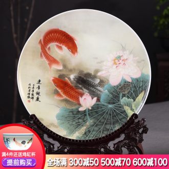 Hang dish of jingdezhen ceramics decoration plate more Chinese style home furnishing articles large sitting room every year