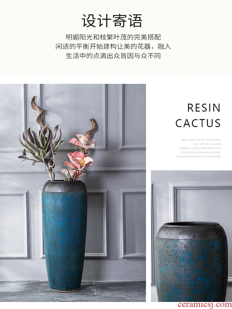 European ideas of jingdezhen ceramic vase of large sitting room flower arranging hotel villa household soft adornment POTS