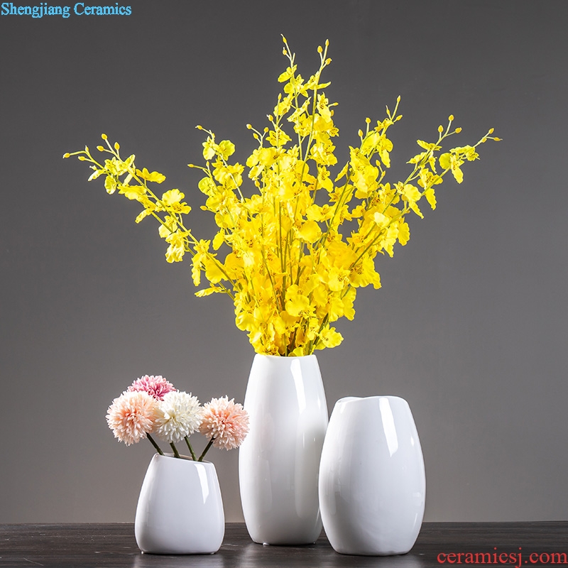 Contemporary and contracted ceramic vase furnishing articles creative home sitting room dry flower arranging flowers flower implement restaurant desktop decoration