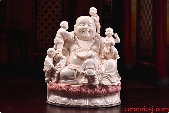 Bm maitreya dehua ceramic crafts household consecrate Buddha furnishing articles abital maitreya D01-0