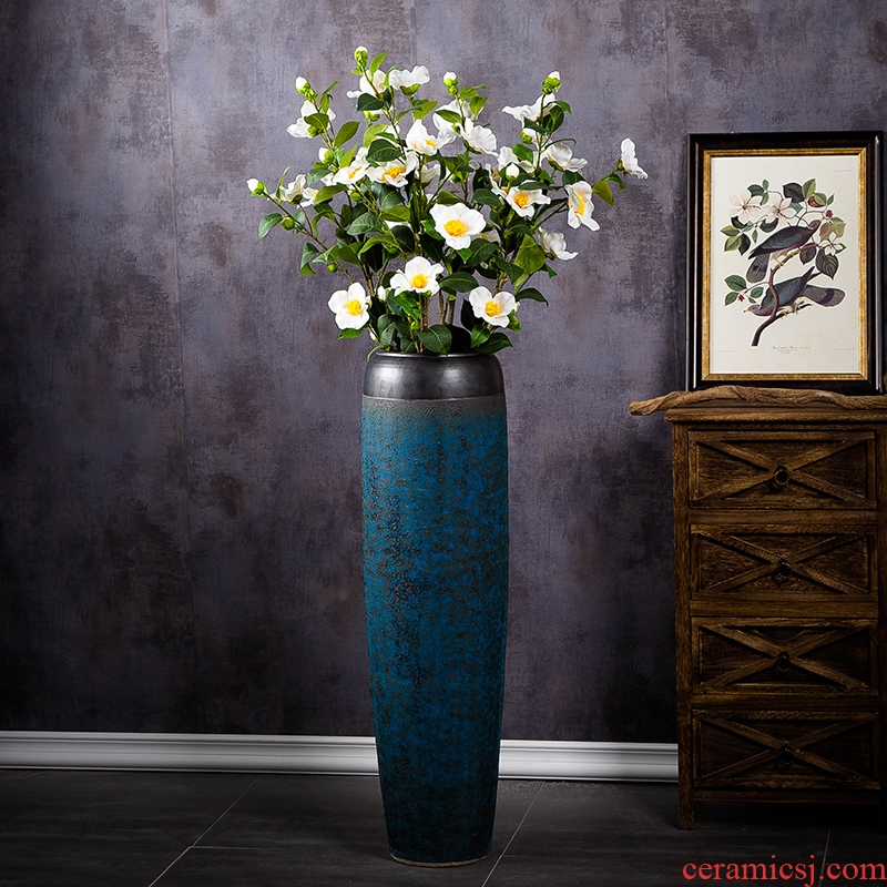 Jingdezhen ceramic dry flower arranging flowers restore ancient ways of large vase furnishing articles home living room TV cabinet decoration large number