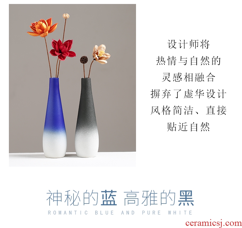 Contracted and contemporary household adornment sitting room decoration table furnishing articles of TV bar face dry flower arranging flowers ceramic vase