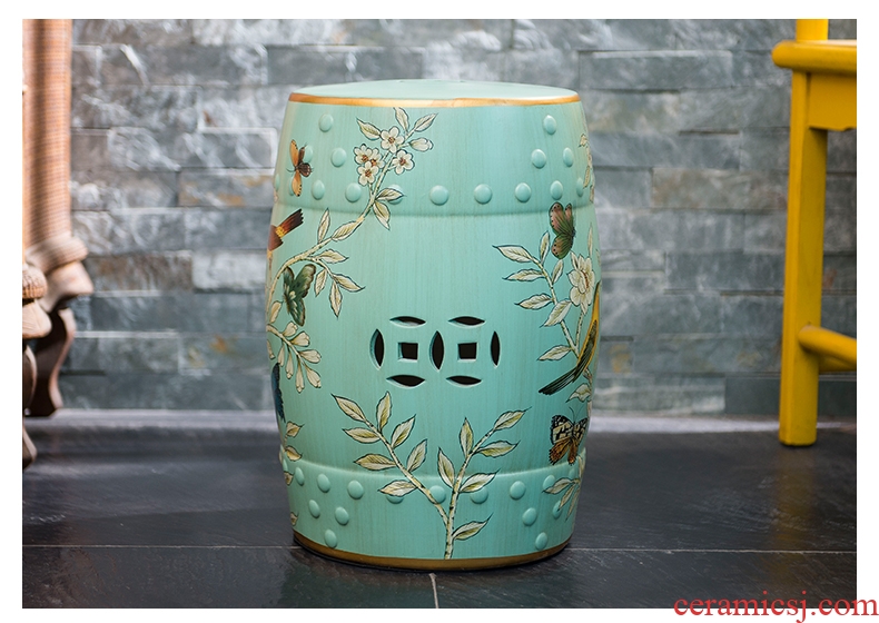 Cx American ceramic drum stool sits stool round drum stool furnishing articles of new Chinese style household act the role ofing is tasted sit pier stool the sitting room porch in shoes