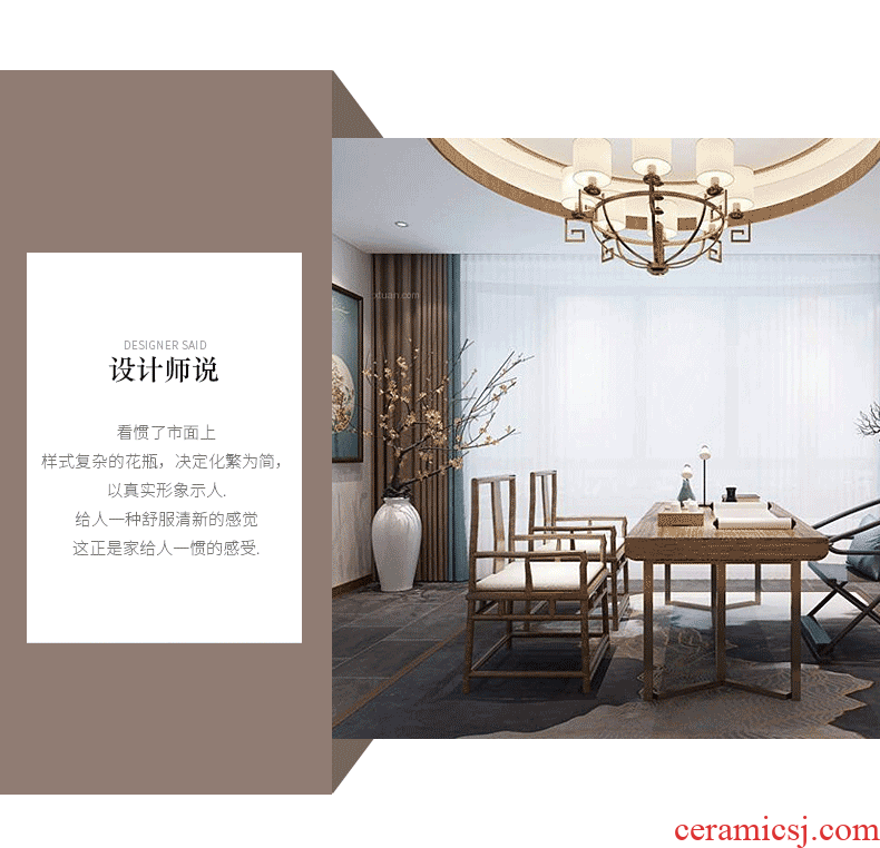 Jingdezhen modern household adornment new Chinese TV ark ceramic vase the sitting room porch creative furnishing articles