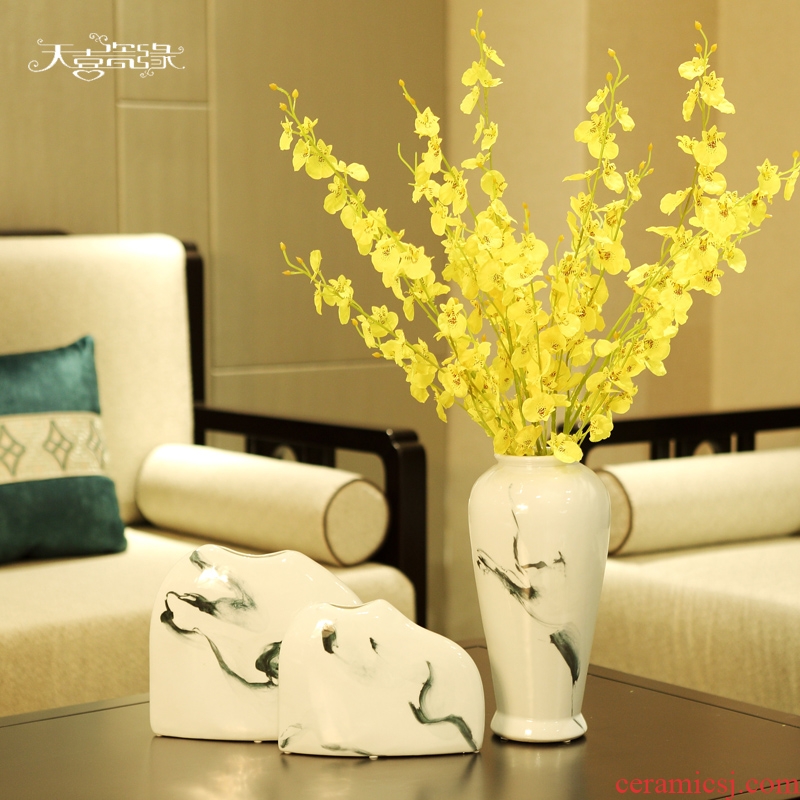 Creative new Chinese style ceramic vase example room TV ark place the sitting room porch table flower arranging, soft adornment