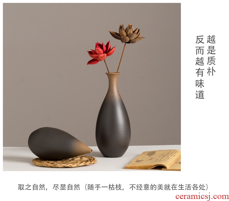 Chinese style restoring ancient ways is sitting room dry flower arranging flowers flower exchanger with the ceramics ancient home decoration elegance porch TV ark