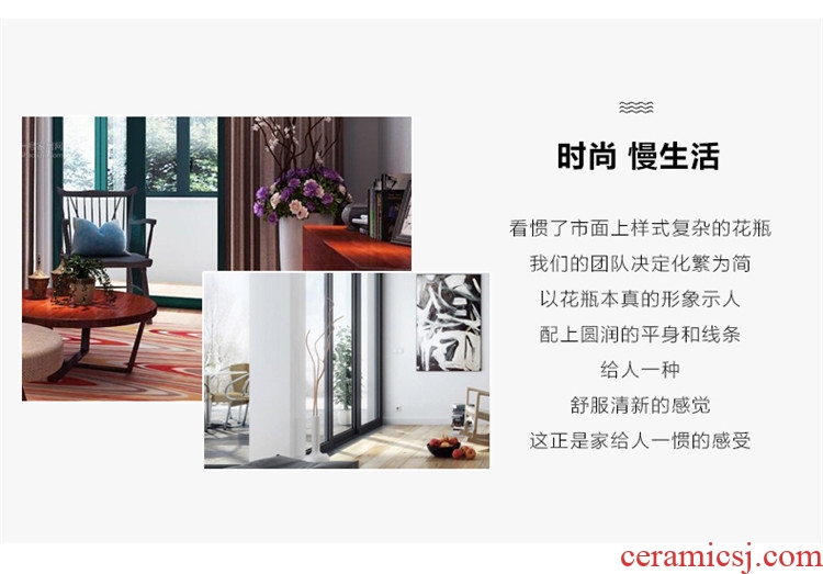 Jingdezhen ceramic coarse pottery rural wind household decorative dried flowers flower arrangement sitting room hydroponic flower implement furnishing articles to the ground