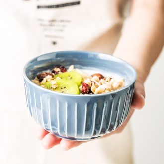 A single meal ceramic bowl of nice bowl with rice porridge soup bowl household individuality creative business restaurant