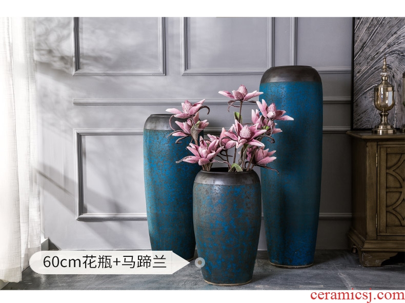 European ideas of jingdezhen ceramic vase of large sitting room flower arranging hotel villa household soft adornment POTS