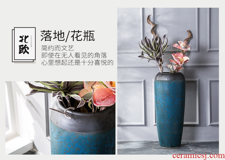 European ideas of jingdezhen ceramic vase of large sitting room flower arranging hotel villa household soft adornment POTS