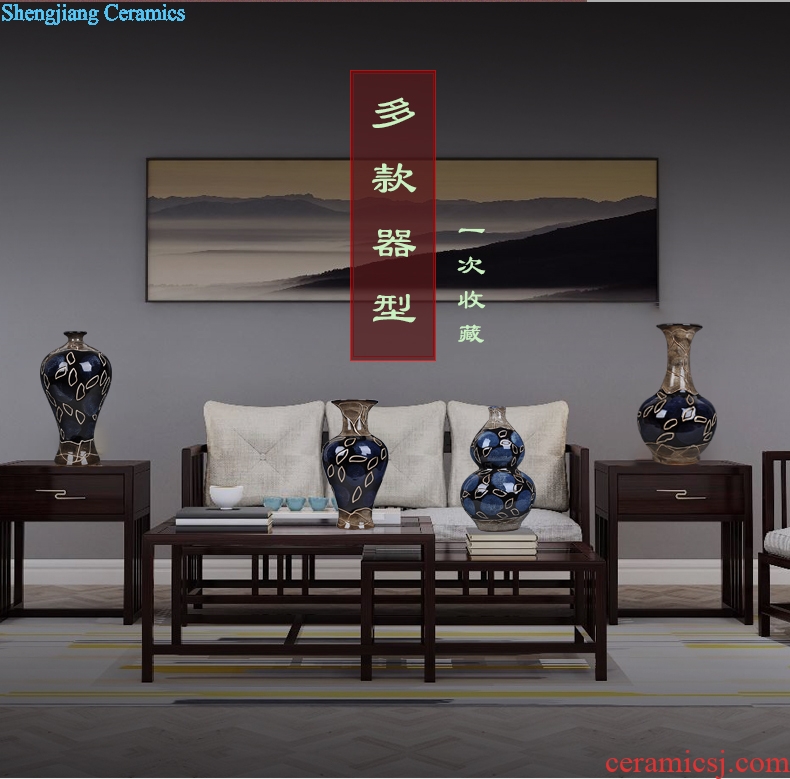 Jingdezhen ceramics archaize variable glaze vase ikea home sitting room craft ornaments rich ancient frame furnishing articles