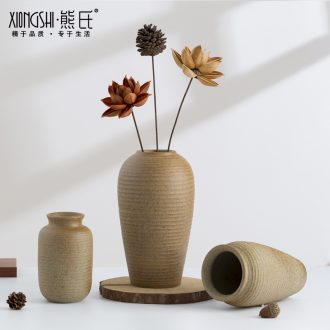 Soil ceramics floret bottle sitting room place dried flower arranging flowers hydroponic flowers home office decorations of Chinese style flower implement
